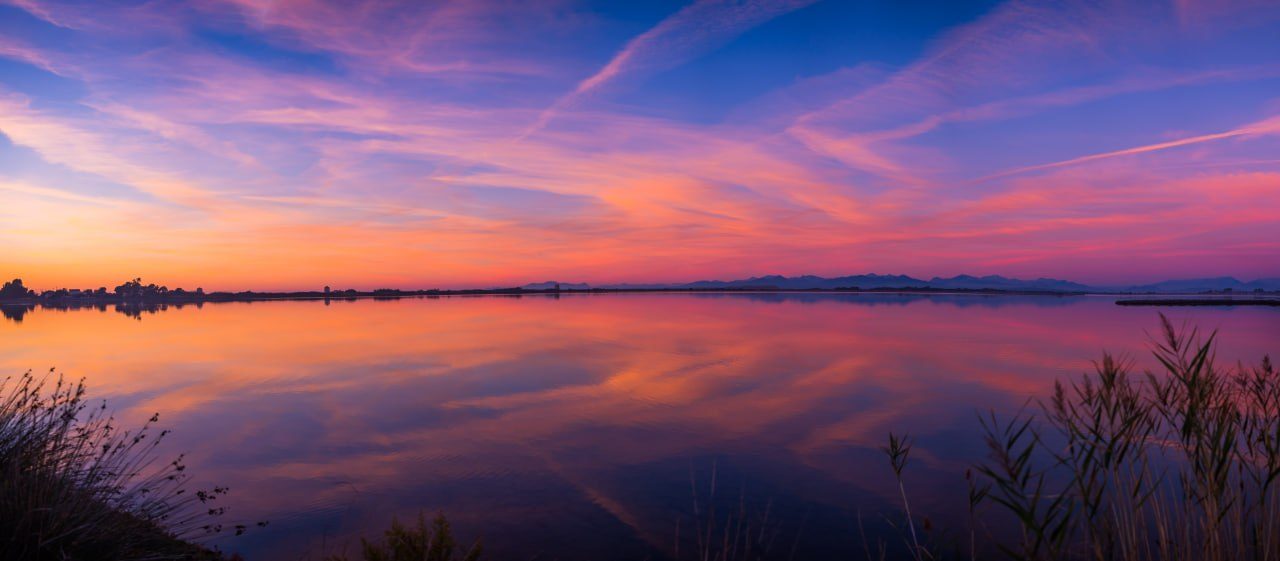 Naplemente a Tisza-tó felett